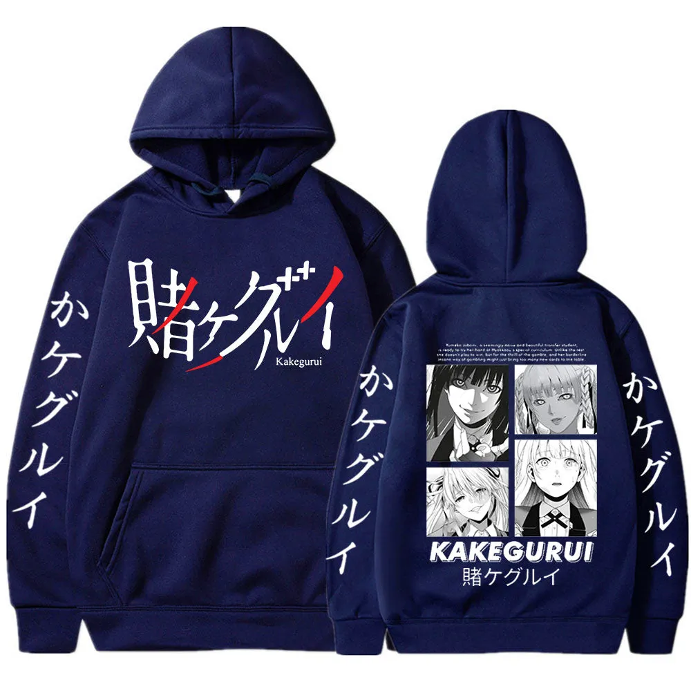 Kakegurui Yumeko Jabami Double-sided Print Manga Casual Anime Hoodie High Quality