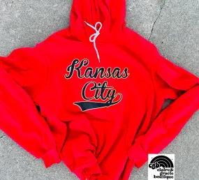 Kansas City Retro Script Hoodie |