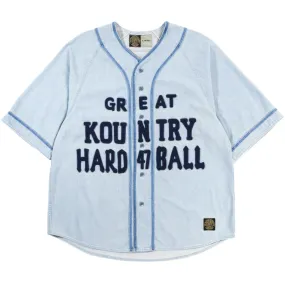 KAPITAL KOUNTRY 8OZ DENIM GREAT KOUNTRY BASEBALL SHIRT PRO