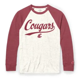 League Long Sleeve Cougars Baseball Tee