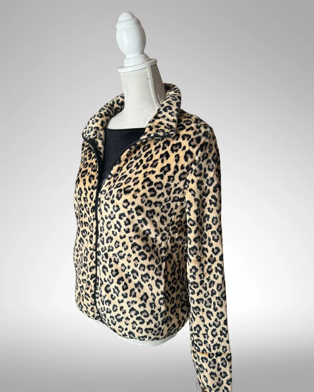 Leopard Print Fluffy Jacket