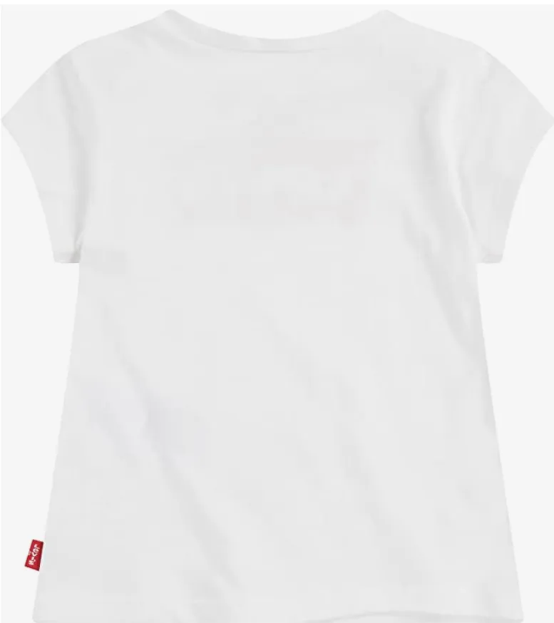 Levi's Kids Fur Puffer girl's short sleeve t-shirt 3E4234-W5J white