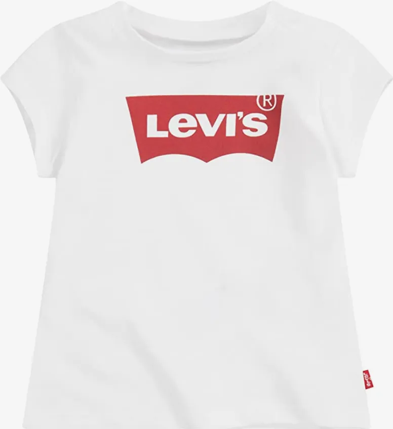 Levi's Kids Girls' T-shirt short sleeve Batwing Tee 4E4234-W5J white