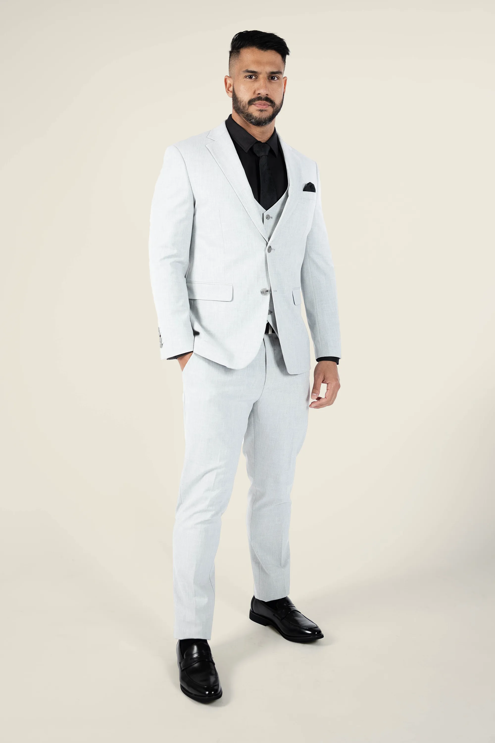 Mens Stone Grey Suit