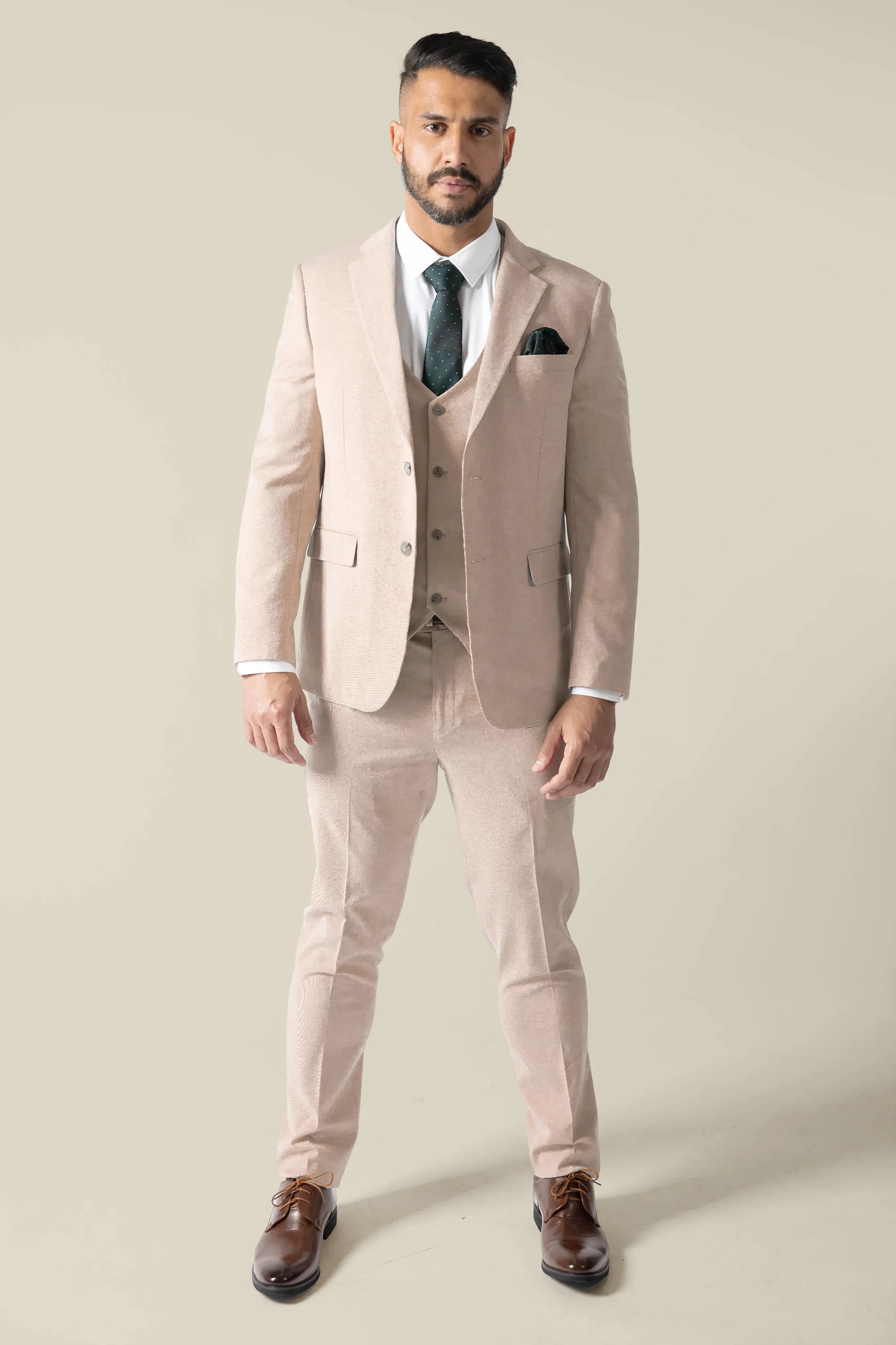 Mens Tan Suit