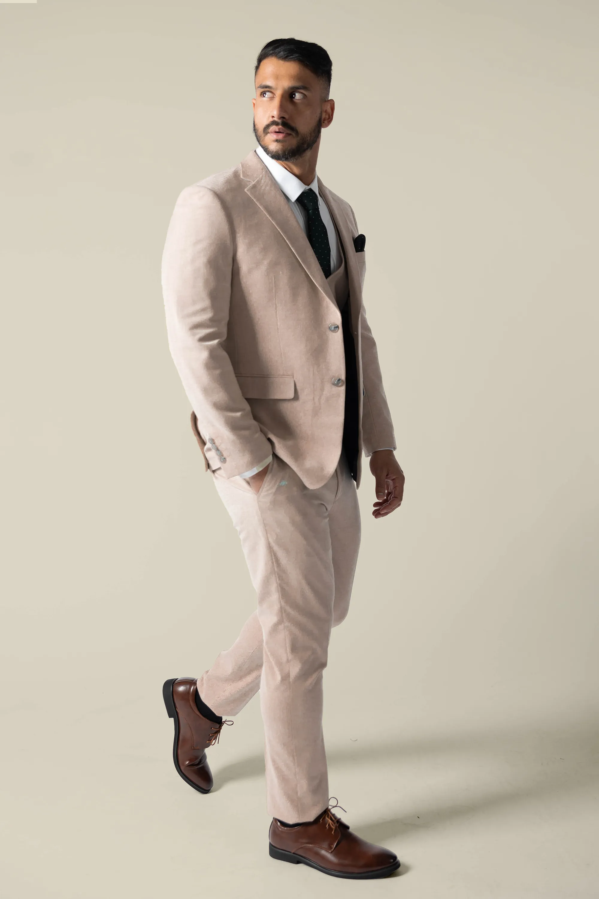 Mens Tan Suit