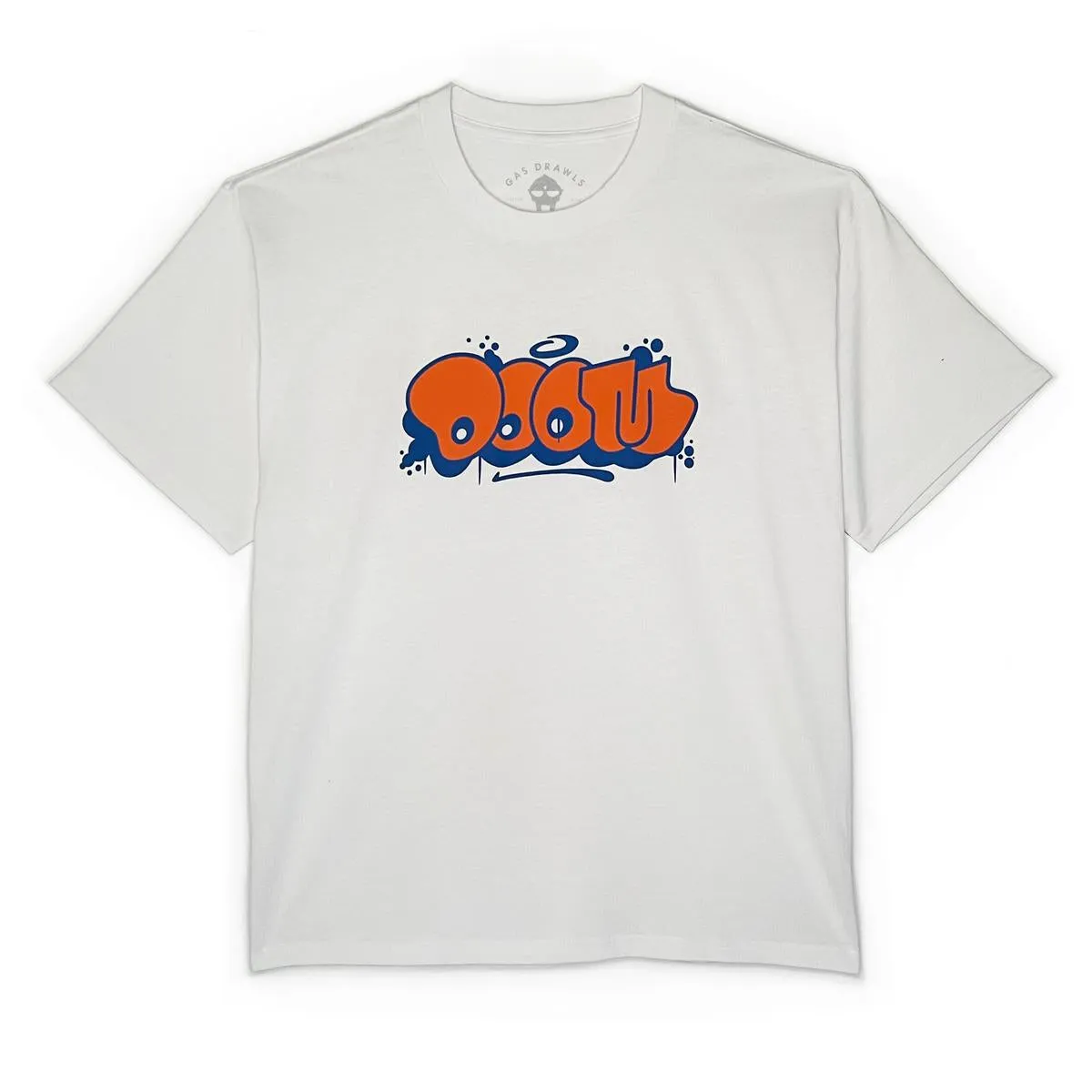 MF DOOM - THROW SHIRT (BLUE & ORANGE)