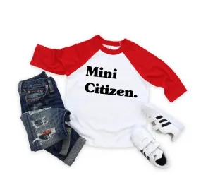 Mini Citizen Raglan Baseball Kids Top