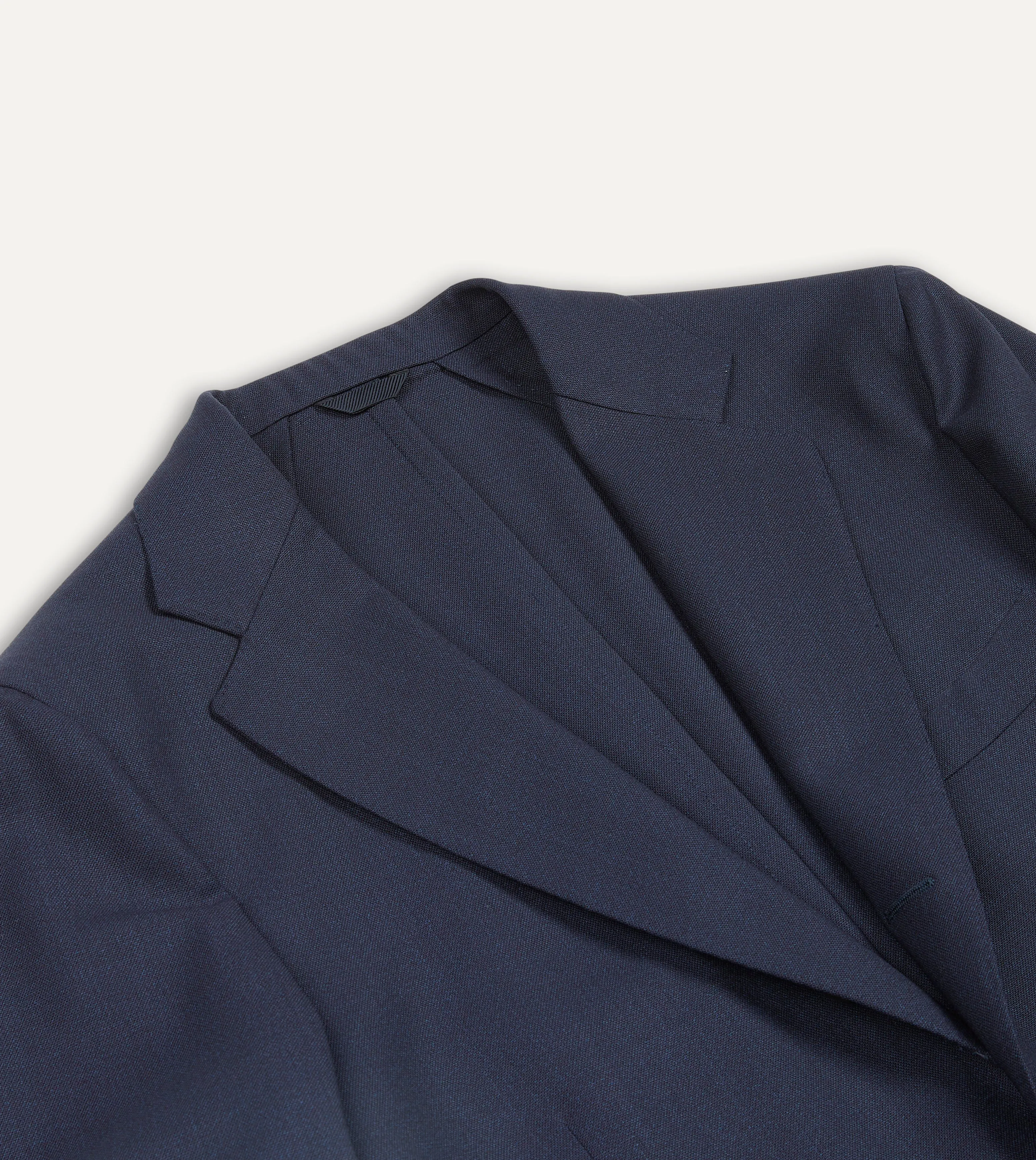 Navy Tropical Wool Tailored Jacket