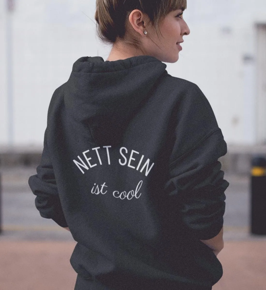 Nett sein ist cool Bio Hoodie Unisex