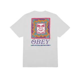 Obey men's short sleeve t-shirt Throwback 165263786 A951000 white