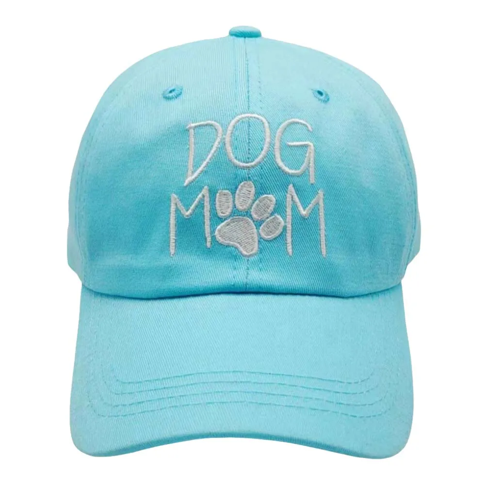 Paw Pointed Dog Mom Message Baseball Cap