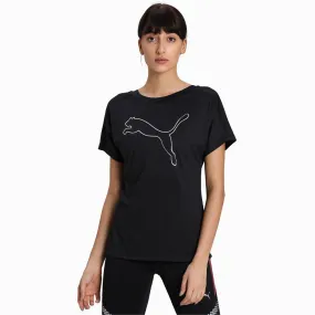 Puma Train Favorite Jersey Cat Tee 519523 01 Black