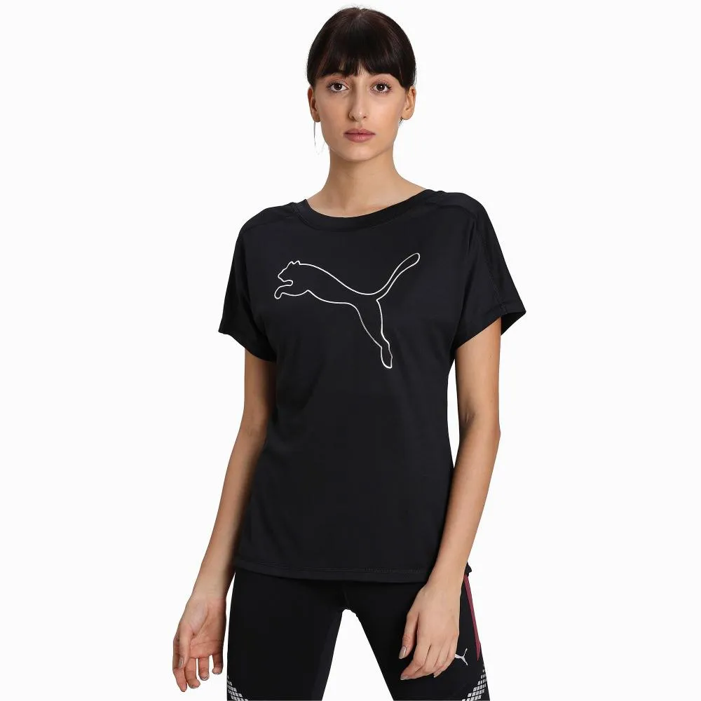 Puma Train Favorite Jersey Cat Tee 519523 01 Black