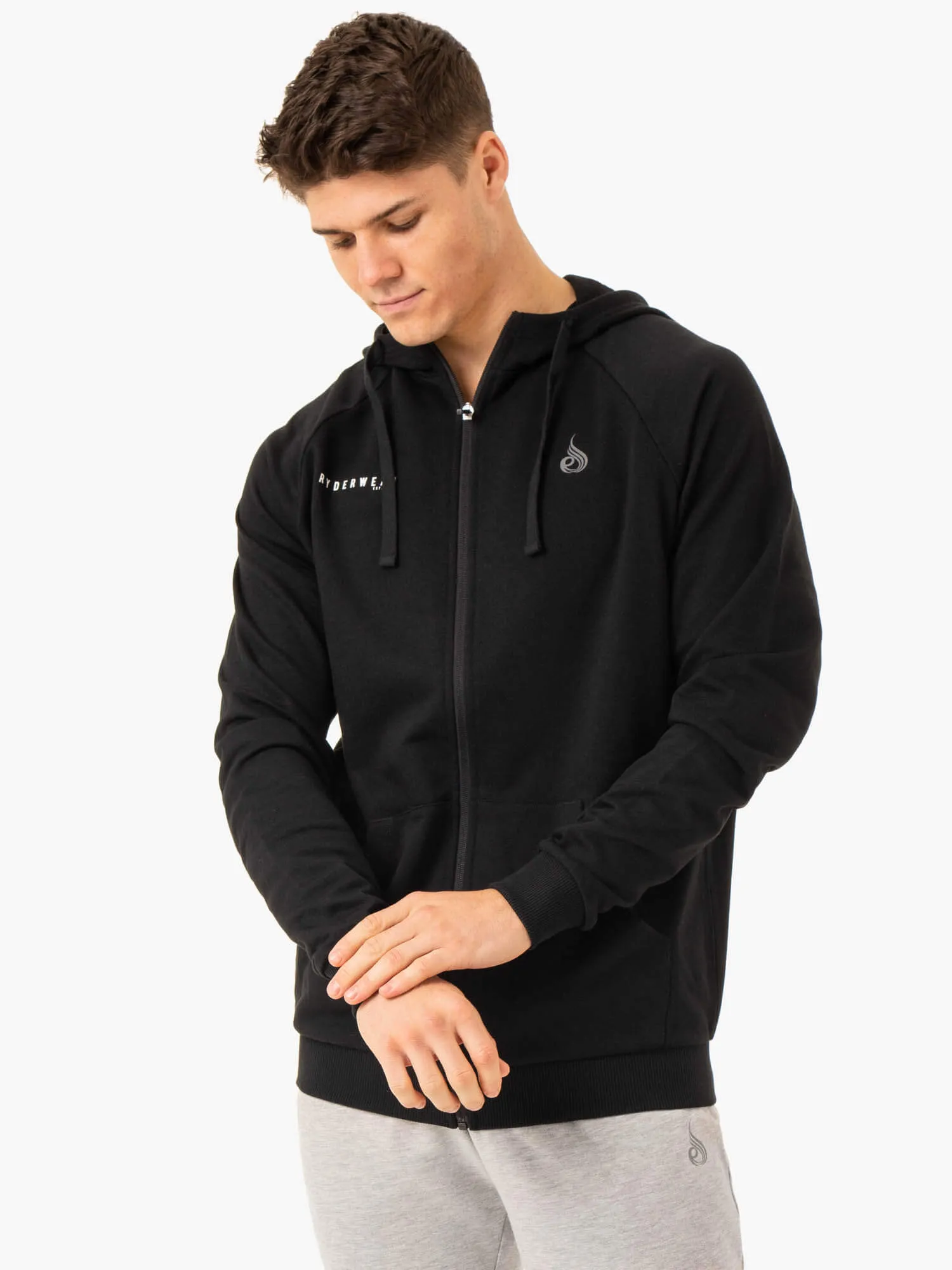 Pursuit Zip Up Hoodie - Black