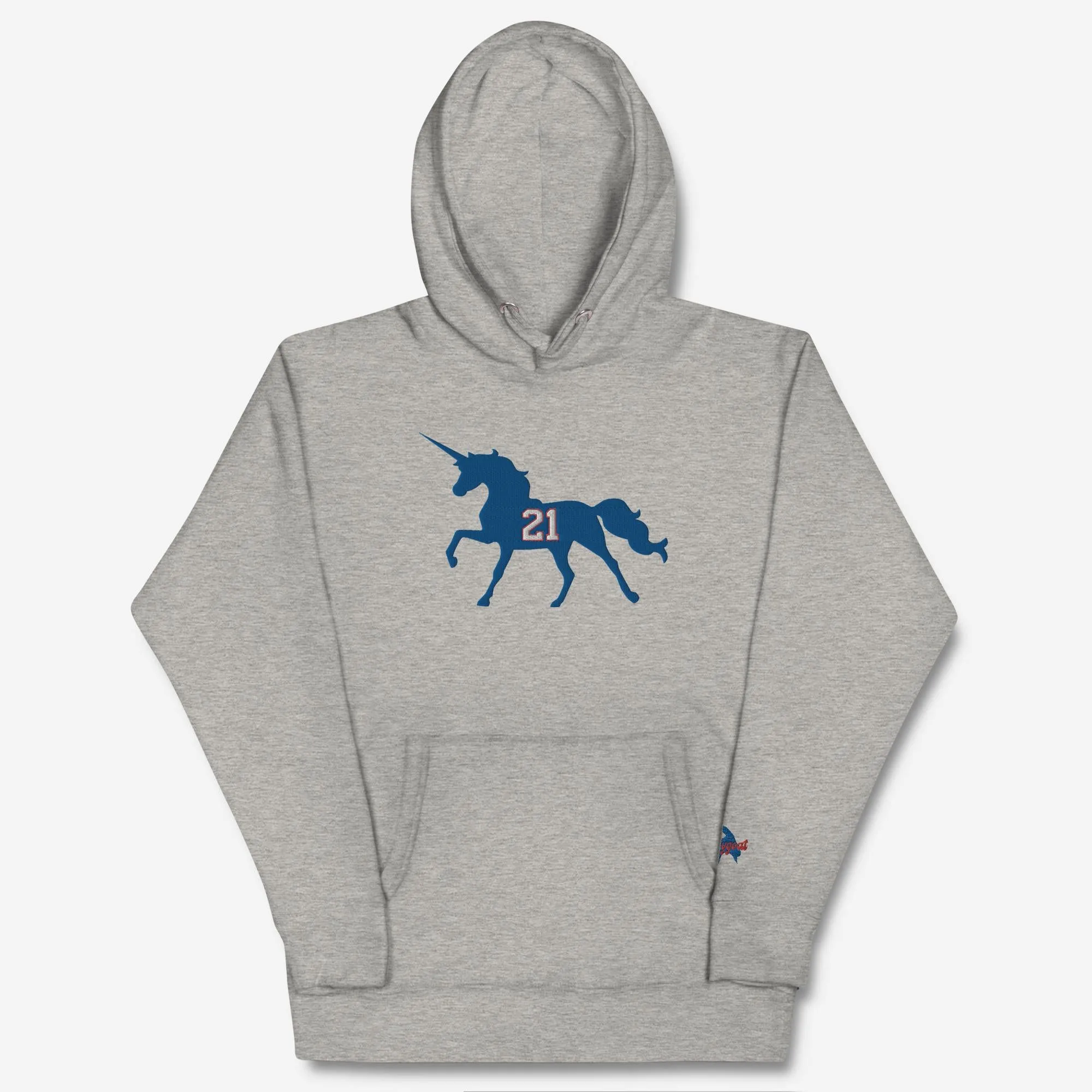 "Embiidicorns Are Real" Embroidered Hoodie