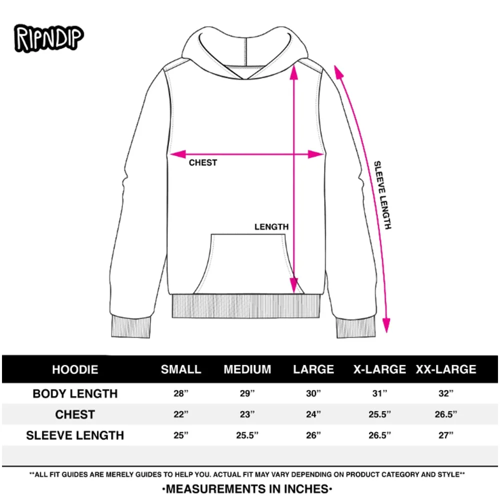 RIPNDIP RIPNDIP RUBBER LOGO HOODIE-SAND