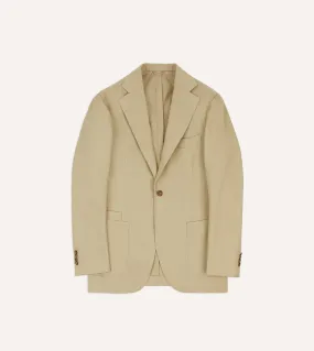 Sand CottonDrill Tailored Jacket