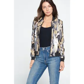 Sequin Baseball Jacket