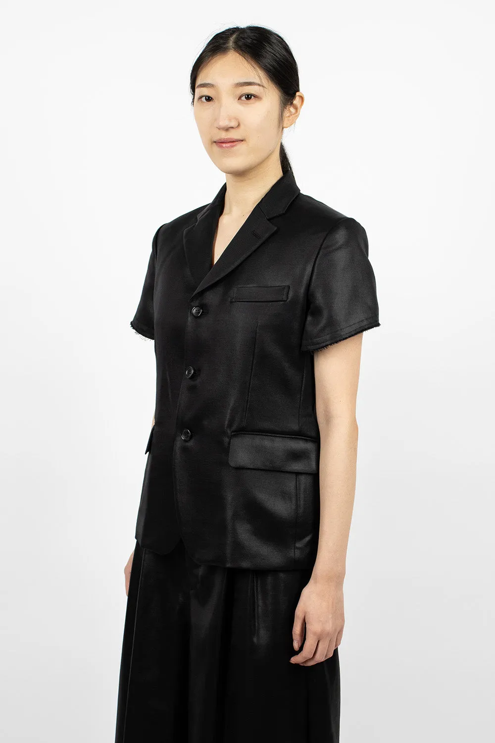 Short-sleeved Jacket Black