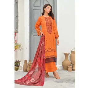 Sophia Lawn Printed Embroidered Unstitched 3Pcs Suit - 9