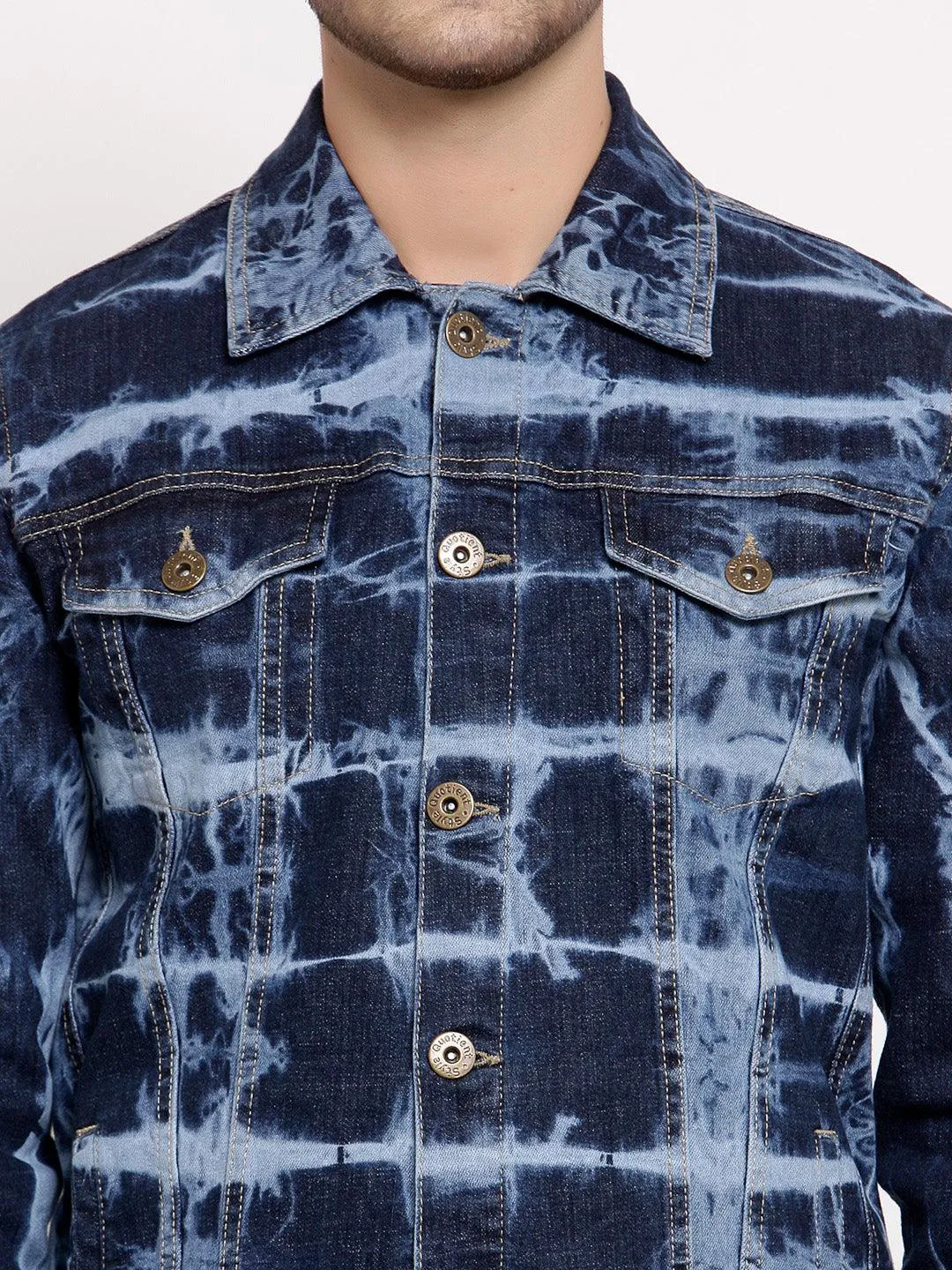 Style Quotient Mens Solid Denim Jackets