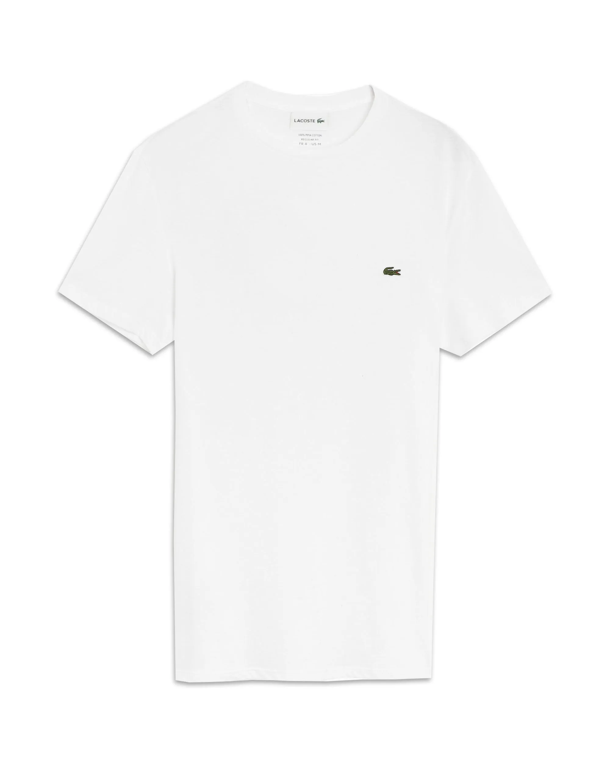 T-Shirt Uomo Lacoste Bianca Pima