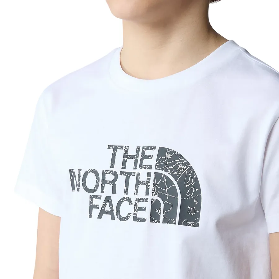 The North Face Easy NF0A87T6XOY boy's short sleeve t-shirt white