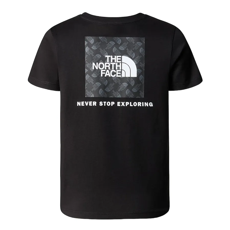 The North Face redbox NF0A87T5JK3 boy's short sleeve t-shirt black