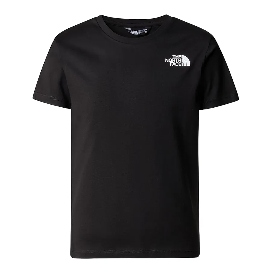 The North Face redbox NF0A87T5JK3 boy's short sleeve t-shirt black