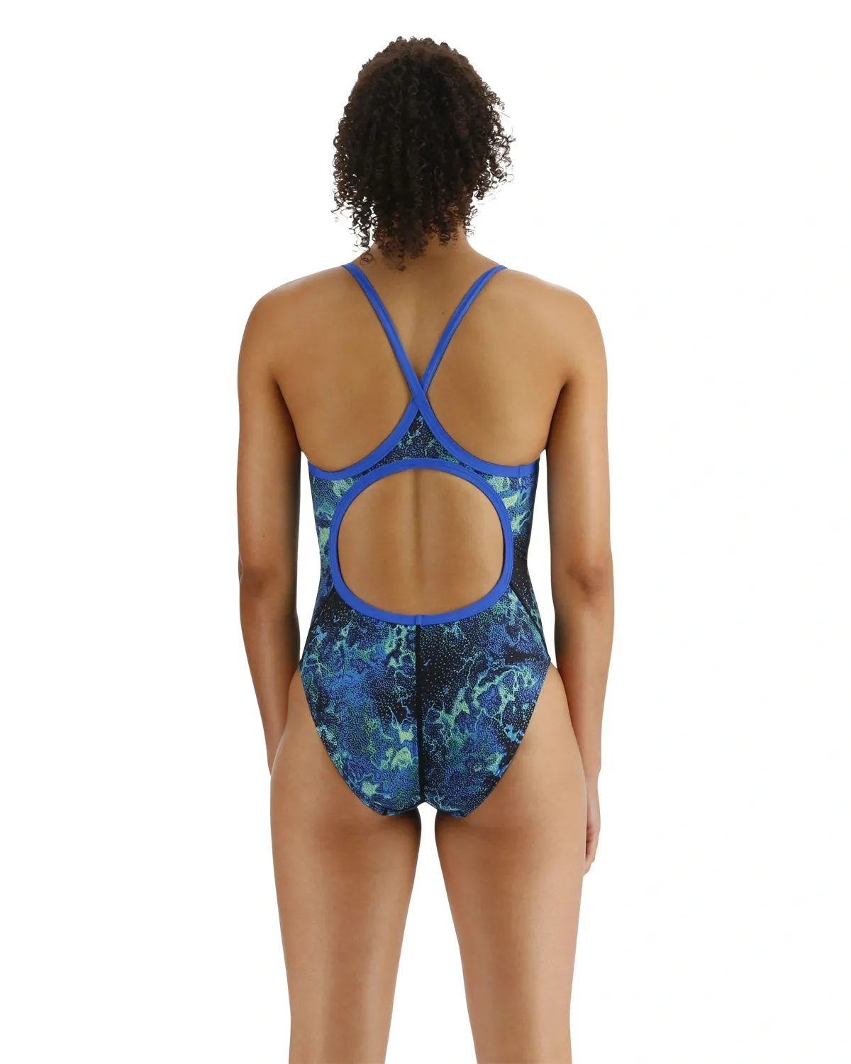 TYR Women's Diploria Durafast Lite Diamondfit Swimsuit | Blue/Green