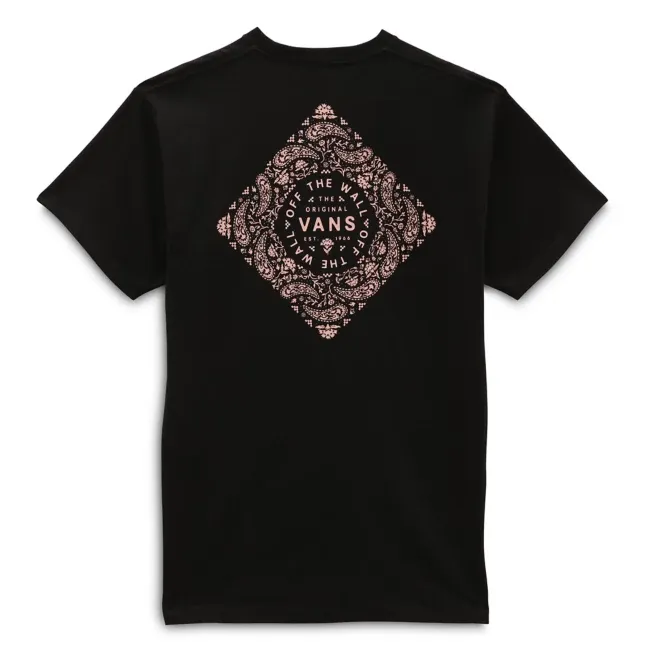 Vans men's short sleeve t-shirt Bandana Paisley VN0A7PLTBLK black