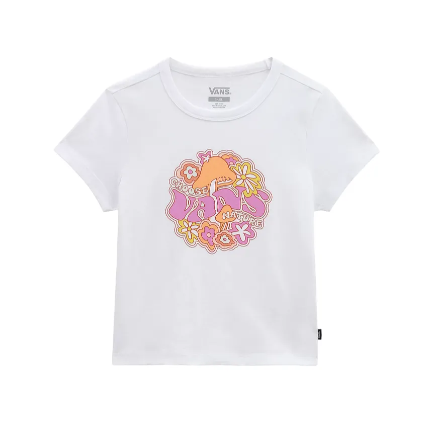 Vans Resort To Nature girls' t-shirt VN0003GRWHT1 white