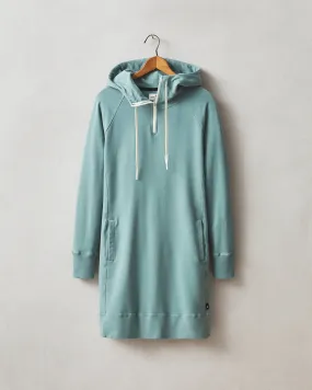 Zipper Hoodie Dress - Azure Sage